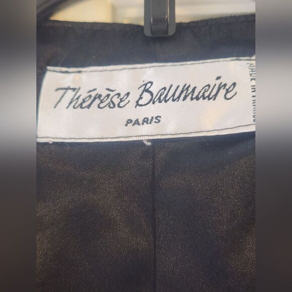 Therese Baumarie PARIS S/M Multicolor Floral Velvet Floral Buttons Women's Vest - Picture 3 of 9